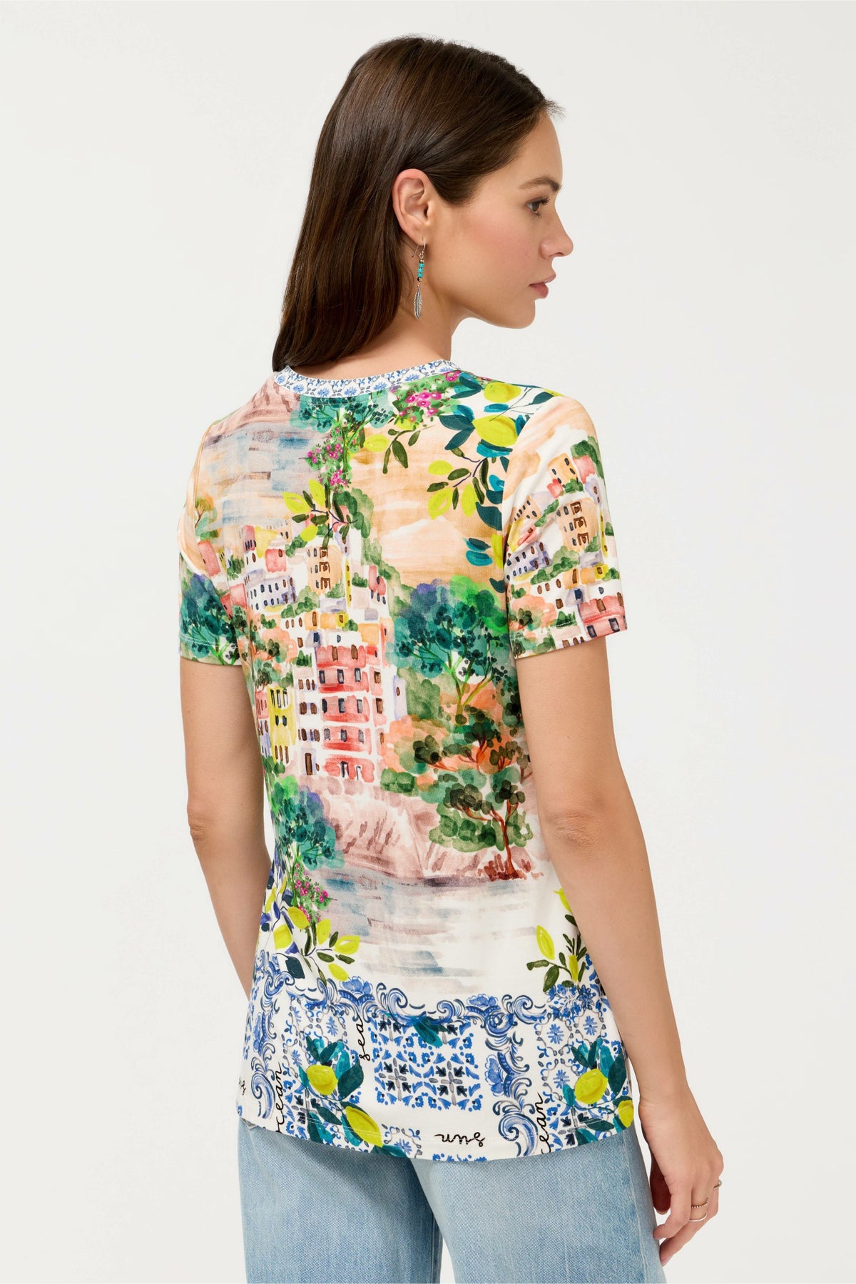 The Janie Favorite Short Sleeve Crew Neck Tee - Johnny Was Popular