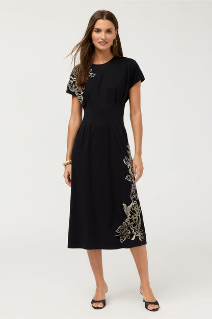 PLEATED WAIST KNIT DRESS - Johnny Was New