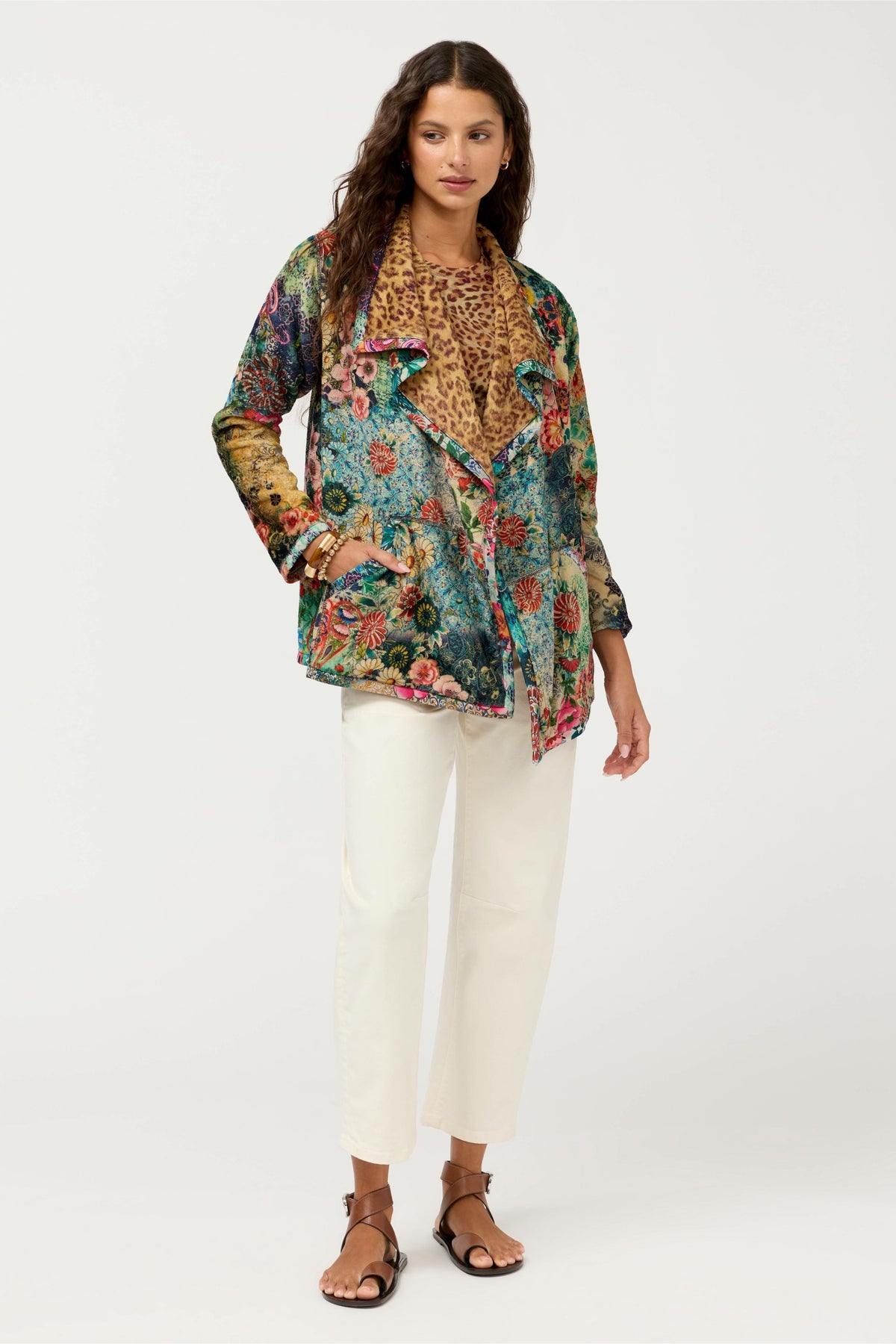 JOAN WRAP BINDED SHERPA JACKET - Johnny Was Recommended