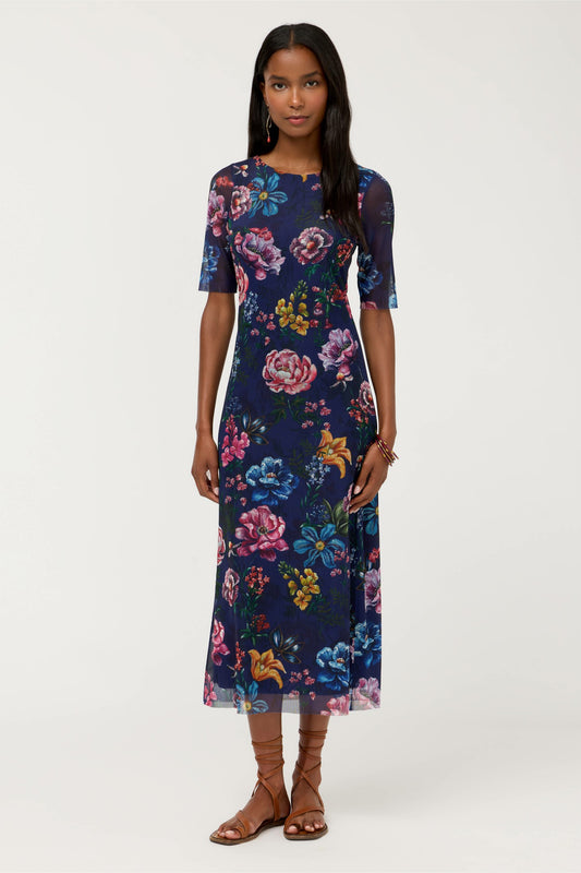 ASTRID MESH MIDI DRESS - Johnny Was Recommended