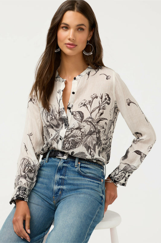 RUFFLE CUFF BLOUSE - Johnny Was Popular