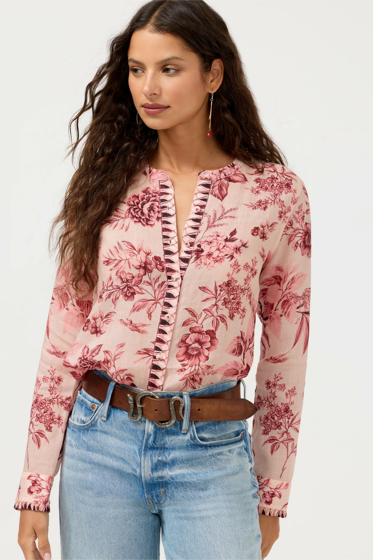 RUFFLE CUFF BLOUSE - Johnny Was Trending