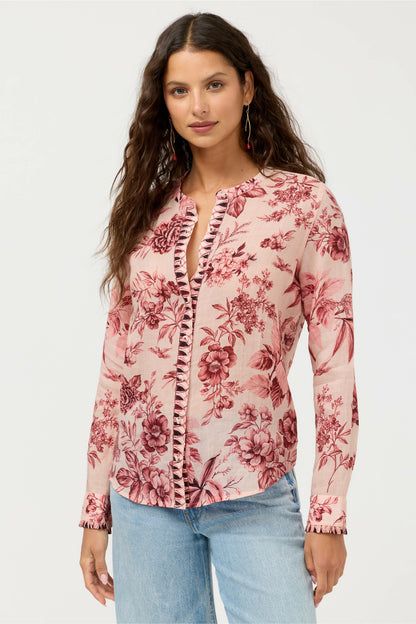 RUFFLE CUFF BLOUSE - Johnny Was Trending