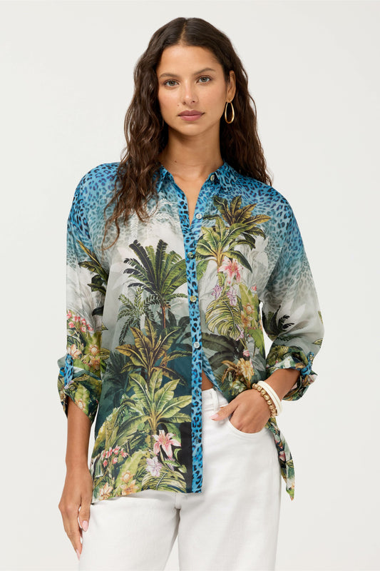 THE AUDREY BUTTON UP SHIRT - Johnny Was Featured