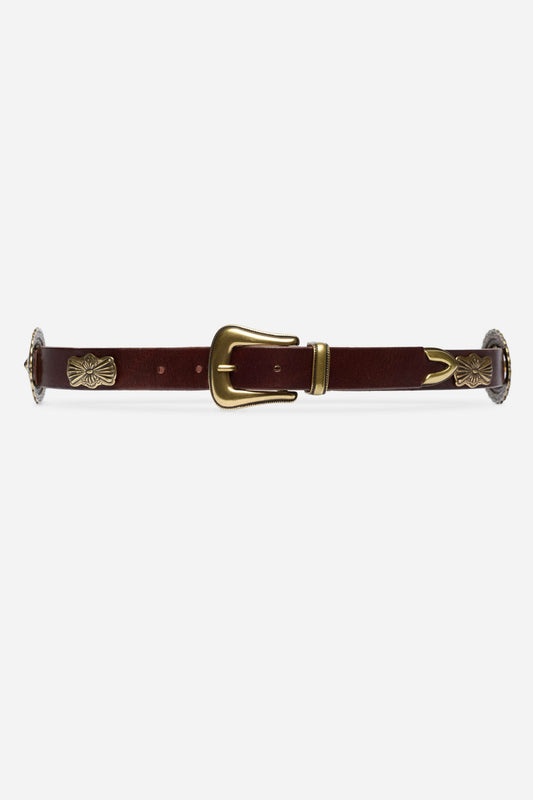 GUSCIO ITALIAN LEATHER CONCH BELT - Johnny Was Recommended