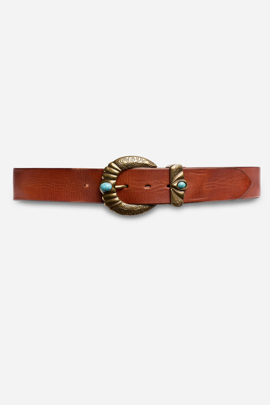 CRESTA ITALIAN LEATHER CONCH BELT - Johnny Was Exclusive