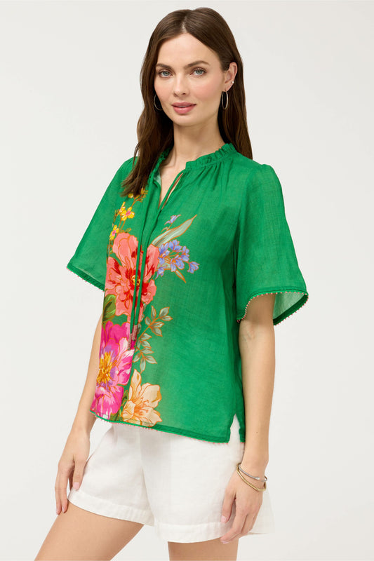 FLUTTER SLEEVE BLOUSE - Johnny Was Recommended