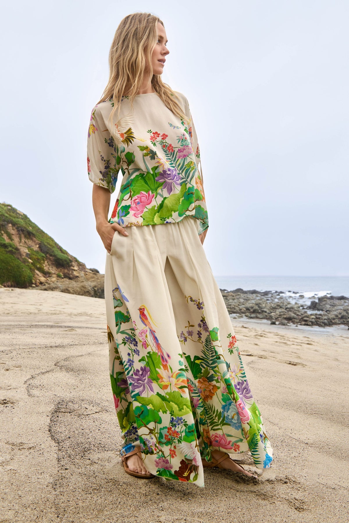 BLUET DRAWCORD SLEEVE BLOUSE - Johnny Was Trending