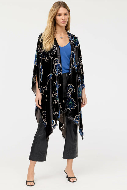 BURNOUT VELVET SHAWL - Johnny Was New