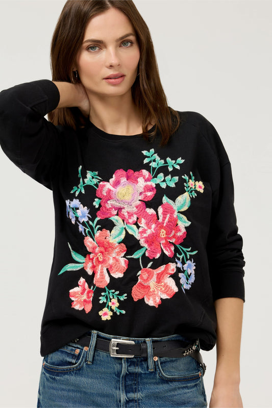CELIORA SEAMED SWEATSHIRT - Johnny Was Signature