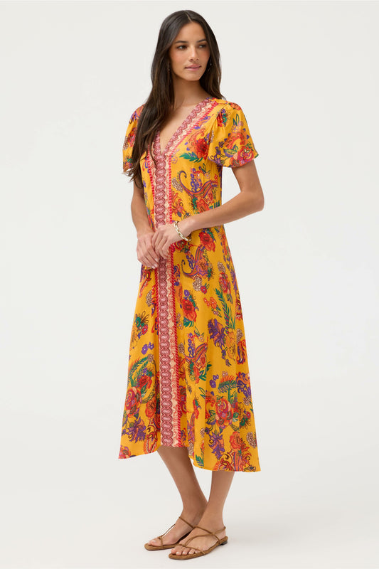 MIDI EVA DRESS - Johnny Was Exclusive